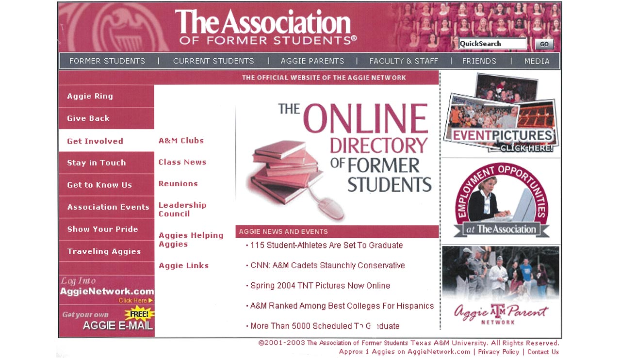 AggieNetwork.com, 2003