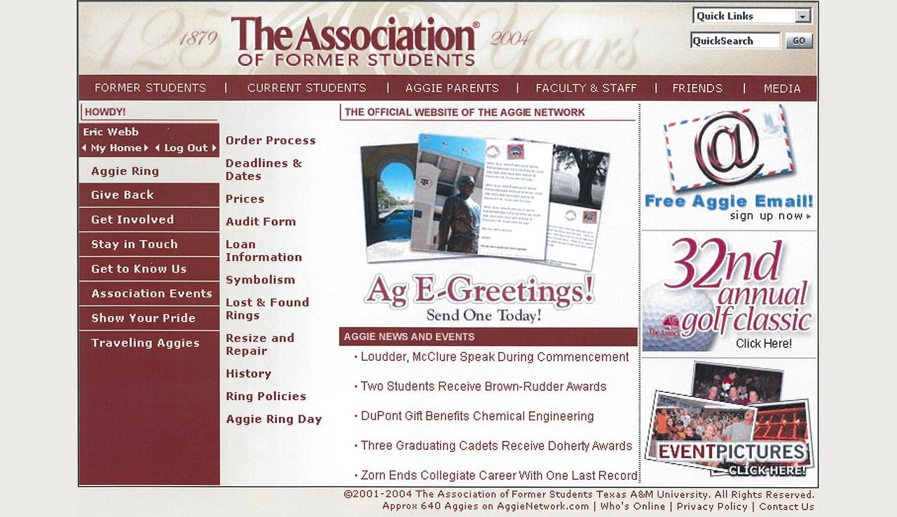 AggieNetwork.com, 2004