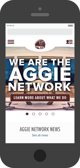 AggieNetwork.com on iPad
