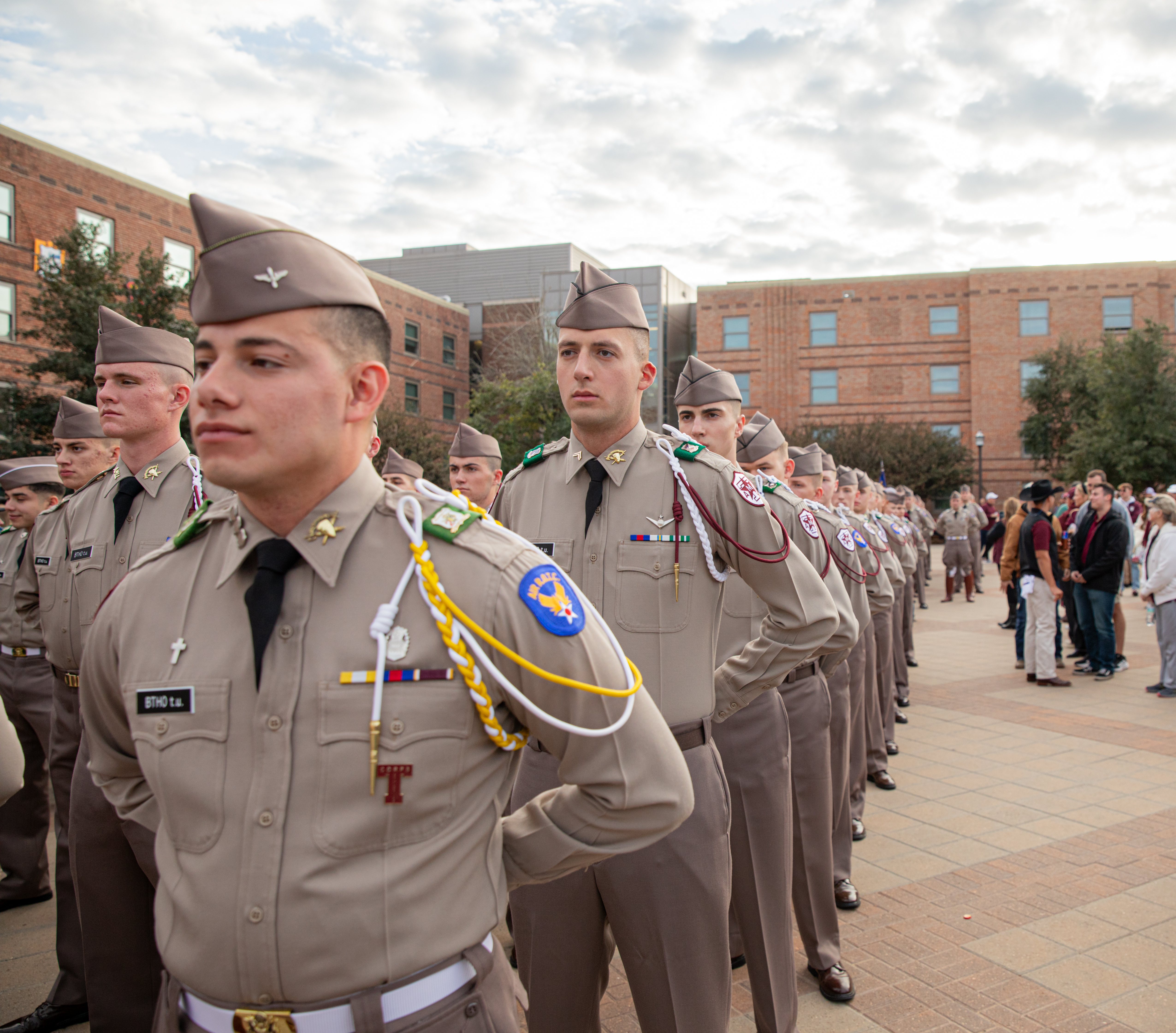 Photo of Cadets wearing shoulder cords