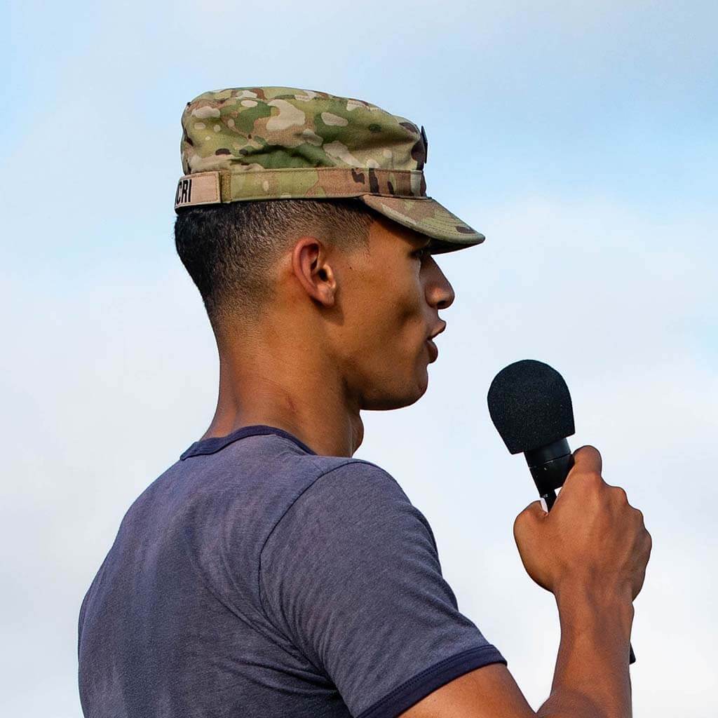 Photo of Cadet wearing a patrol cap