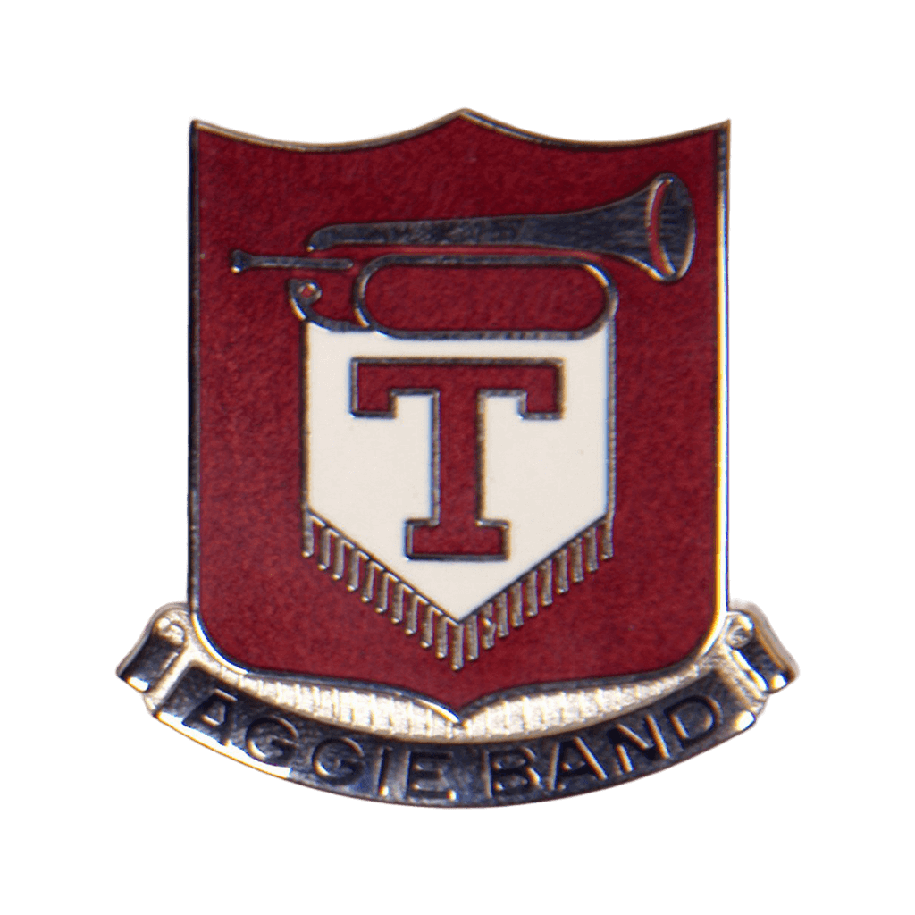 Photo of Fightin’ Texas Aggie Band insignia emblem