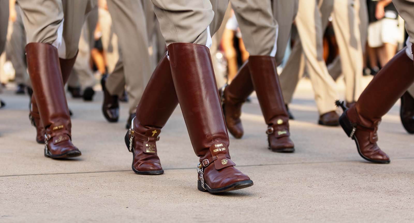 Photo of brown leather senior boots